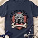 My Pit Bull Has My Heart Tee | Pit Bull Lover Shirt | Pittie Mom Gift | Dog Lover Apparel thumbnail 18