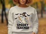Spooky Teacher Tumbler, Cute Halloween Ghost with Hat, Teacher Appreciation Tumbler, Back to School Tumbler, Fall Tumbler, Teacher Gift thumbnail 7
