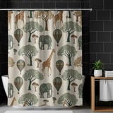 Digital Pattern, Giraffe, Elephant, Hot Air Balloon, Trees Digital Bundle, Safari Animals, Illustration, Printable Art, Graphic Design thumbnail 12