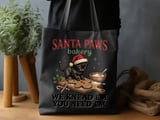 Santa Paws Bakery Christmas Cat Print, Funny Black Cat Making Biscuits Holiday Graphic, Retro Baker Kitten Winter Art Decor Gift thumbnail 20