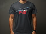 F15 Eagle Fighter Jet T-Shirt, Military Aviation Graphic Tee, Air Force Pilot Shirt, Jet Plane Enthusiast Tee, Veteran Father Day Gift thumbnail 7