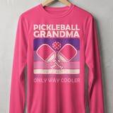 Pickleball Sport-Tek Long Sleeve Tee, Pickleball Grandma Like a Regular Grandma Only Way Cooler, Sun Shield Shirt thumbnail 2