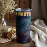 Personalized Halloween Tumbler, Spooky Haunted House Tumbler, Pumpkin Patch Tumbler, Custom Halloween Gift, Halloween Decor Tumbler thumbnail 4