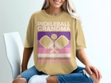 Pickleball Comfort Colors Shirt, Pickleball Grandma Like A Regular Grandma Only Way Cooler, Vintage Graphic Tee thumbnail 11