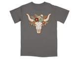 Rustic Bloom Longhorn T-Shirt thumbnail 1