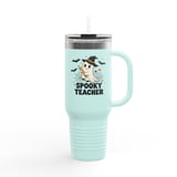 Spooky Teacher Tumbler, Cute Halloween Ghost with Hat, Teacher Appreciation Tumbler, Back to School Tumbler, Fall Tumbler, Teacher Gift thumbnail 8
