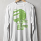Pickleball Sport-Tek Long Sleeve Tee, Paddle Up Butter, Cup, Outdoor Court Performance Sun Shield Shirt thumbnail 11