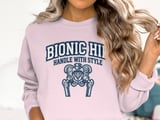 Bionic Hip T-Shirt: Mechanical Handle With Style Graphic, Hip Joint Replacement Design thumbnail 14