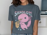 Saxolotl Axolotl Saxophone Graphic T-Shirt thumbnail 11