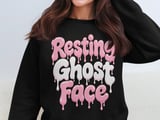 Resting Ghost Face Tee or Sweatshirt thumbnail 14