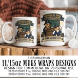 Wizard Dogs School Mug Wrap thumbnail 1