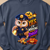 Officer Hoot the Owl Working Tonight Sweatshirt thumbnail 7