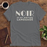 Noir Is My Writing Language Softstyle Tee thumbnail 3