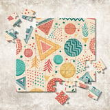 Digital Pattern, Abstract Pattern, Digital Bundle, Geometric, Triangles, Circles, Trees Pattern, Bohemian, Digital Paper, Scrapbook, Fabric thumbnail 7