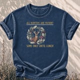 Patient Hunters Until Lunch Tee thumbnail 1