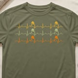 Pickleball Sport-Tek Performance Tee, Pickleball Paddle Heartbeat Pulse Lifeline Graphic, Court Apparel thumbnail 4