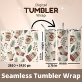 Nordic Hygge Seamless Digital Pattern Size Bundle Png thumbnail 7