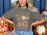 Vintage Floral Skull Tee thumbnail 2