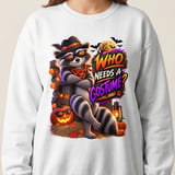 Randy the Raccoon Halloween Sweatshirt thumbnail 7