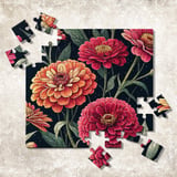 Zinnia Flowers Tumbler Design, Watercolor Floral Digital Paper, Colorful Flower Backgrounds for Junk Journal, Scrapbooking Paper, Tumbler thumbnail 12