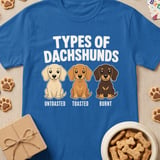 Types of Dachshunds Tee thumbnail 2