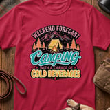 Weekend Forecast Camping Tee thumbnail 4