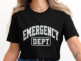 Emergency Dept T-Shirt: Medical Personnel, Distressed Graphic, Hospital Worker Tee thumbnail 8