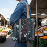 Dark Floral Tote Bag, Moody Rose Phone Case, Elegant Watercolor Botanical Cottagecore Accessory, Unique Gift for Her thumbnail 4
