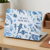 The Sea Is A Peaceful Place Aquatic MacBook Case thumbnail 2