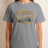 Officially Retired T-Shirt | Vintage Retirement Gift Tee, Enjoy The Journey Shirt for Men Women, Retirement Party Gift Idea thumbnail 4
