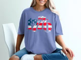 Vintage 1776 Distressed Flag Graphic Tee thumbnail 3