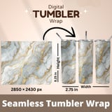 20 oz Skinny Tumbler Wrap Sublimation Design, Marble Gold Veins, Straight and Tapered Wrap png, Digital Download, Tumbler Design thumbnail 5