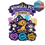 Wizard School Dropout Pets Digital Design thumbnail 2