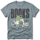 Books & Coffee Frog Tee thumbnail 1