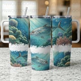 Game Fish 40oz Tumbler Sublimation Wrap, Marine Life Ocean Fishing Digital Design, Seamless Fish Tumbler Wrap Download thumbnail 7