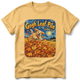 Gogh Leaf Pile ~ Comfort Colors Premium Tee thumbnail 7