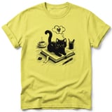 Bookish Black Cat Tee thumbnail 36