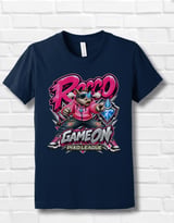 Rocco Rhino Game On Youth Gaming T-Shirt, Boys Girls Gamer Tee, Pink Streetwear Graphic Shirt, Pixo League thumbnail 12