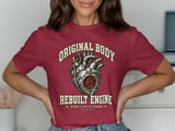 Original Body Mechanical Steampunk Heart Open Surgery Survivor Rebuilt Engine Standard T-Shirts thumbnail 3