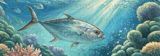 Game Fish 40oz Tumbler Sublimation Wrap, Marine Life Ocean Fishing Digital Design, Seamless Fish Tumbler Wrap Download thumbnail 14