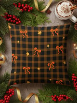 Cozy Plaid Bow Velveteen Blanket, Rustic Autumn Star Pattern Throw Pillow, Fall Woven Blanket, Halloween Home Decor Gift thumbnail 17
