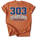 303 Five Points Denver CO Tee thumbnail 4