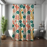 Artisanal Koi & Lotus Shower Curtain thumbnail 7