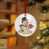 Melting Snowman Coffee Ornament thumbnail 2