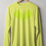 Pickleball Sport-Tek Long Sleeve Tee, Neon Yellow Crossed Pickleball Paddles Graphic, Sun Shield Shirt thumbnail 9
