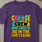 Ship's Casino Cruise Crew T-Shirt thumbnail 2