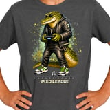 Crocodile Gamer Shirt for Boys, Funny Virtual Reality Gaming Tee, Kids Birthday Gift, Pixo League by Farron House thumbnail 14