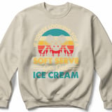 Pickleball Gildan Crewneck Sweatshirt, If You're Looking For A Soft Serve Go Get Ice Cream, Court Warm Up thumbnail 6