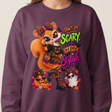 Sally the Squirrel Stylish Halloween Sweatshirt thumbnail 15