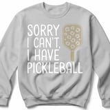 Pickleball Gildan Crewneck Sweatshirt, Sorry I Can't, I Have Pickleball, Court Warm Up thumbnail 7